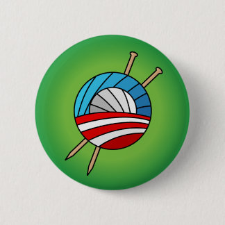 Macaron Rond 5 Cm Tricoteuses pour le bouton d'Obama