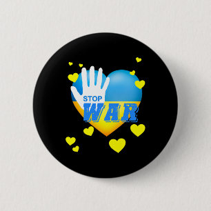 Macaron Rond 5 Cm Trident ukrainien Drapeau ukrainien Drapeau ukrain