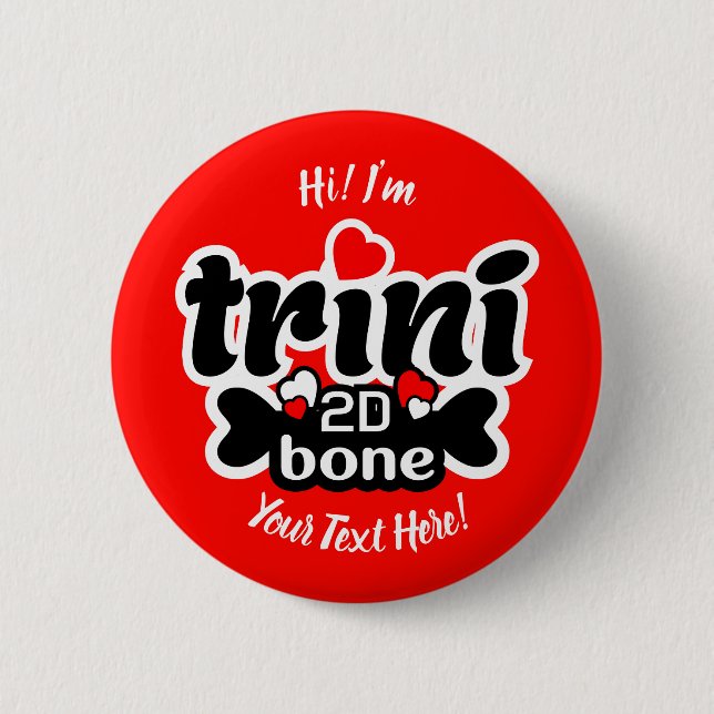 Macaron Rond 5 Cm Trini Bone 2D (Devant)
