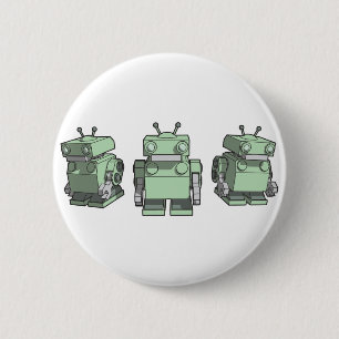 Macaron Rond 5 Cm Trio de robot