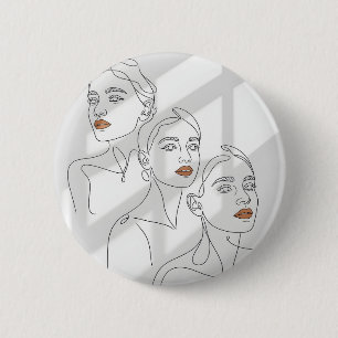 Macaron Rond 5 Cm Trio Féminin en Ligne Art