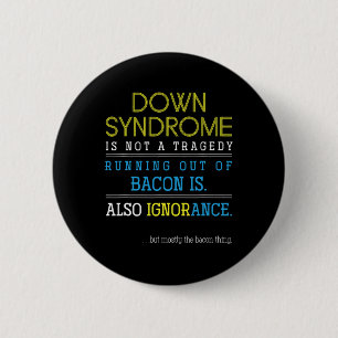 Macaron Rond 5 Cm Trisomie amusante 21 Don Down Syndrome Sensibilisa
