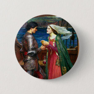 Macaron Rond 5 Cm Tristan et Iseult, vers 1916 par John Waterhouse