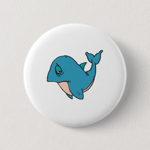 Macaron Rond 5 Cm triste petite baleine