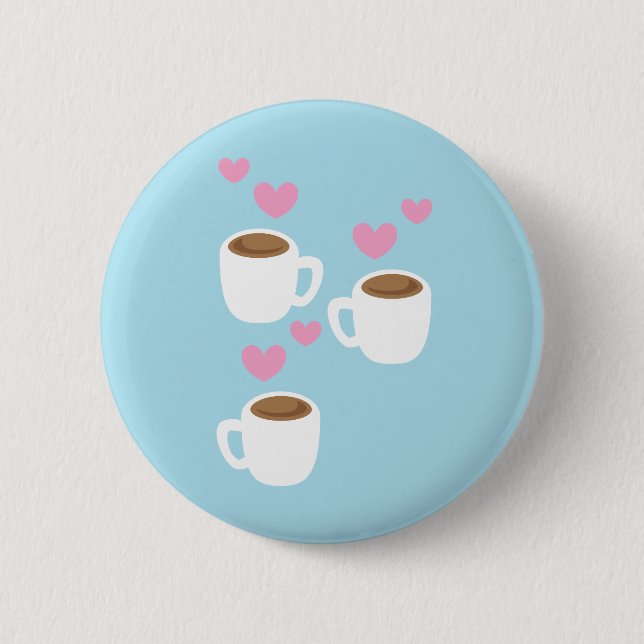 Macaron Rond 5 Cm trois cafés (Devant)