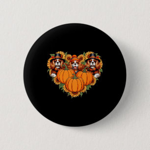 Macaron Rond 5 Cm Trois mignons Cavaliers King Charles Spaniels Than