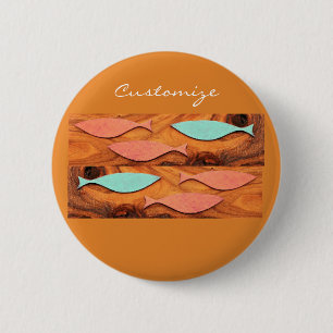 Macaron Rond 5 Cm Trois poissons Motif Thunder_Cove