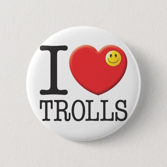 Macaron Rond 5 Cm Trolls (Devant)