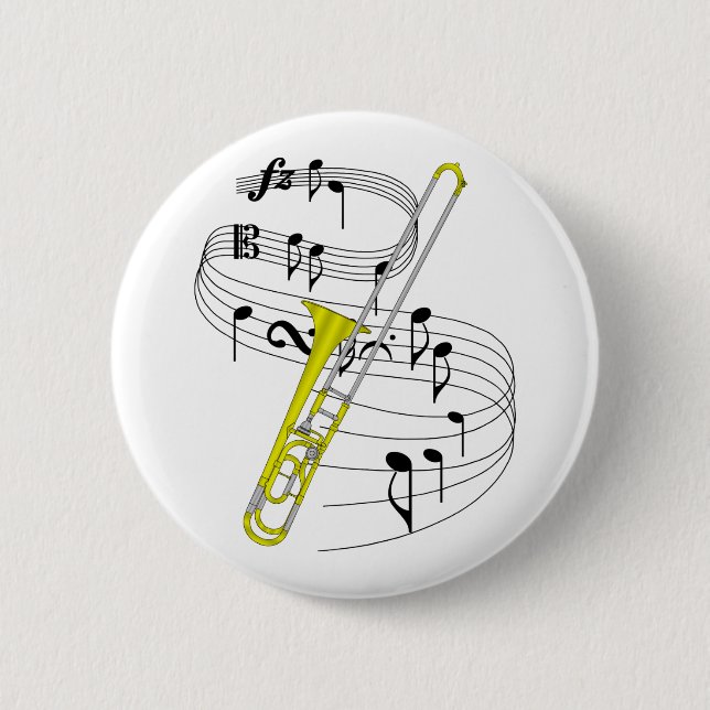 Macaron Rond 5 Cm Trombone (Devant)