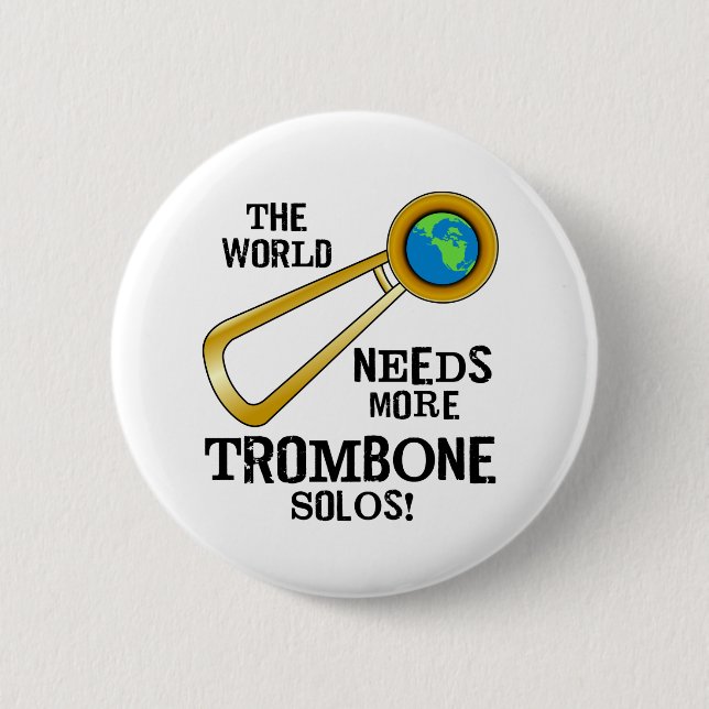 Macaron Rond 5 Cm Trombone Solos (Devant)