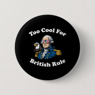 Macaron Rond 5 Cm Trop cool pour la règle britannique Patriotique Am