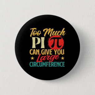 Macaron Rond 5 Cm Trop De Pi - Science Pi Day Symbole Pi Lover Math