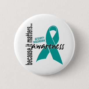 Macaron Rond 5 Cm Trouble d'anxiété de la conscience 1