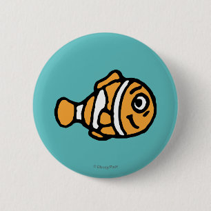 Macaron Rond 5 Cm Trouver Dory Caricature de Marlin