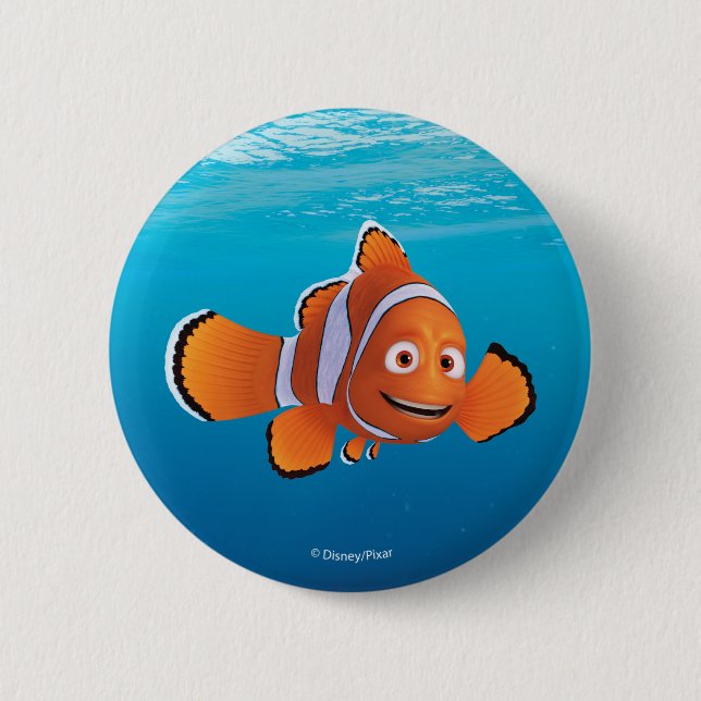 Macaron Rond 5 Cm Trouver Dory Marlin (Devant)