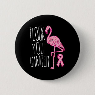 Macaron Rond 5 Cm Trouvez votre cancer du sein Flamant rose rose Rub