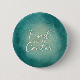 Macaron Rond 5 Cm Trouvez Votre Centre Mandala Aquarelle Spirituel