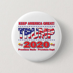 Macaron Rond 5 Cm TRUMP-2020-Keep-America-Great-Trump-45