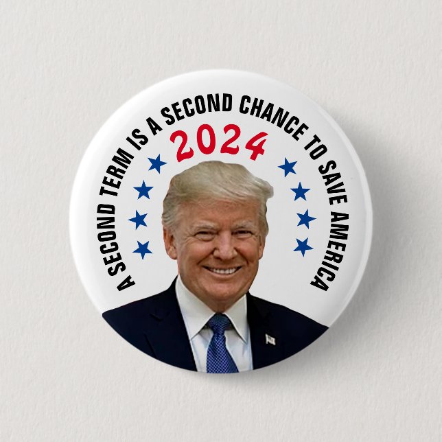 MACARON ROND 5 CM TRUMP 2024 (Devant)