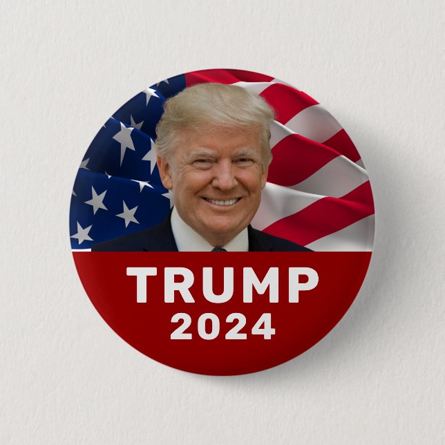 Macaron Rond 5 Cm Trump 2024 (Devant)