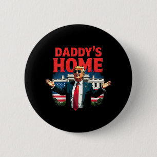 Macaron Rond 5 Cm Trump 2024 Daddy’s Home (on Back) 2025 Take Americ