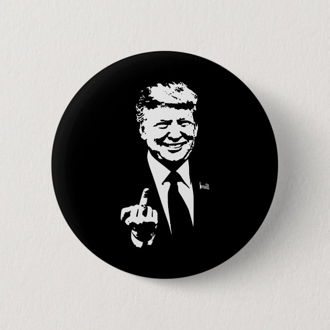 Macaron Rond 5 Cm Trump 2024 - Élection américaine (Devant)
