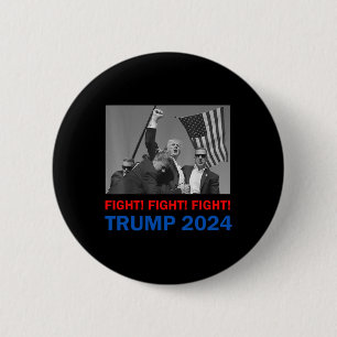 Macaron Rond 5 Cm Trump 2024 Lutte Contre Donald Trump Fist Pum