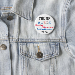 Macaron Rond 5 Cm Trump 2024 MODIFIER Nom Quelque Parti