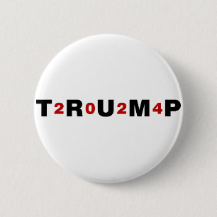 Macaron Rond 5 Cm Trump 2024 Rouge
