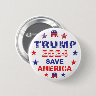 MACARON ROND 5 CM TRUMP 2024 SAVE AMERICA