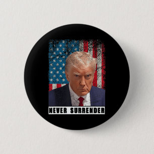 Macaron Rond 5 Cm Trump 2024 Tiré sur le président ne jamais céder l