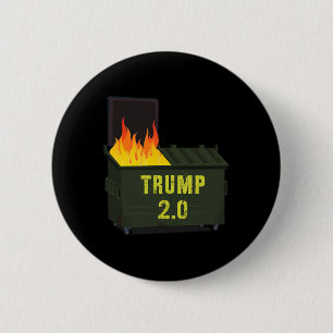 Macaron Rond 5 Cm Trump 2.0 Poubelle 2025