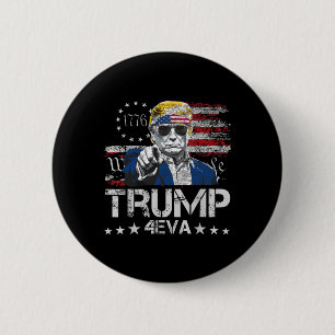 Macaron Rond 5 Cm Trump 4eva 4 juillet pour toujours Amour Président