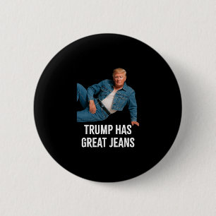 Macaron Rond 5 Cm Trump a de super jeans drôle graphique tee rétro d