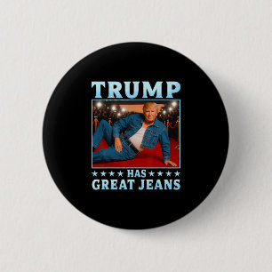 Macaron Rond 5 Cm Trump a de super jeans Mème drôle 3