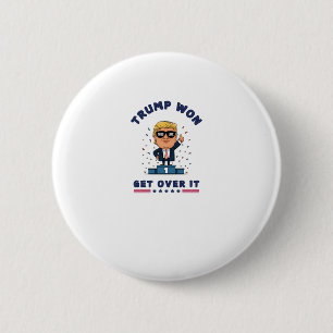 Macaron Rond 5 Cm Trump A Gagné - Remontez-Le