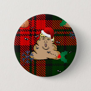 Macaron Rond 5 Cm trump à la décharge de noël