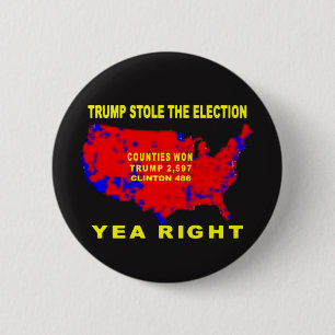 MACARON ROND 5 CM TRUMP A VOLÉ L'ÉLECTION