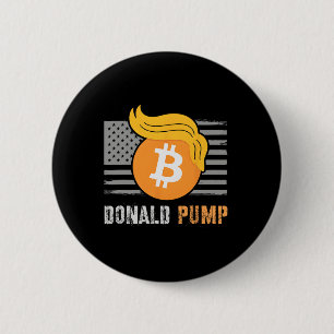 Macaron Rond 5 Cm Trump Amérique Donald Pump Crypto Sarcasm Retu