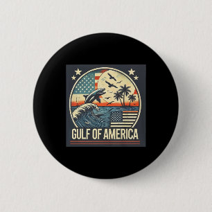 Macaron Rond 5 Cm Trump Amérique du Golfe Mexique Président Trump 1