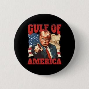 Macaron Rond 5 Cm Trump Amérique du Golfe Mexique Président Trump 20