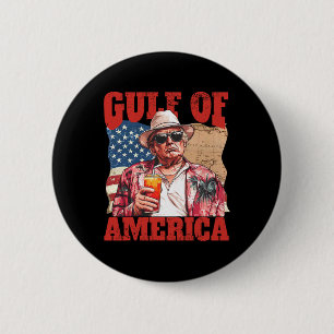 Macaron Rond 5 Cm Trump Amérique du Golfe Mexique président Trump So