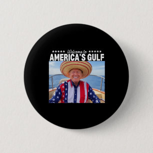 Macaron Rond 5 Cm Trump Amérique du Golfe Mexique président Trump So
