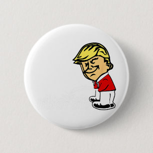 Macaron Rond 5 Cm Trump Anti-Libéral Donald Trump Pisse Sur Le Libér