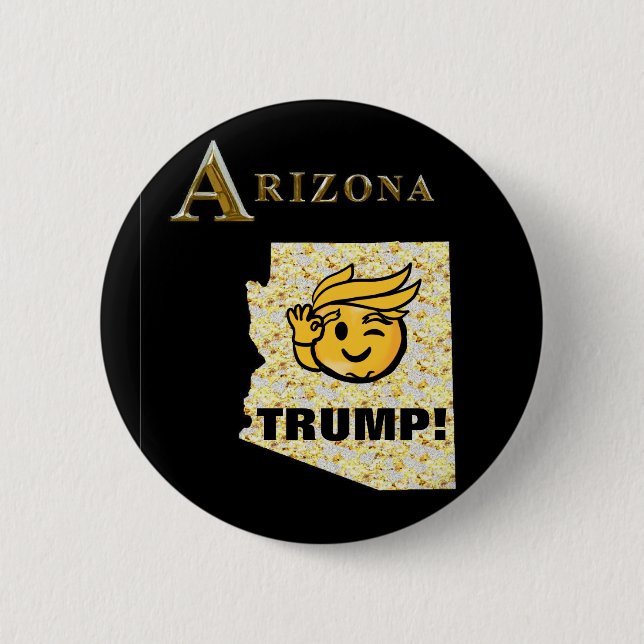 MACARON ROND 5 CM TRUMP ARIZONA (Devant)