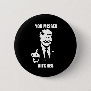 Macaron Rond 5 Cm Trump Attaque Trump Contre Trump Lutte Pour L'Amér