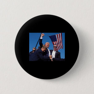 Macaron Rond 5 Cm Trump Attaque Trump Contre Trump Lutte Pour L'Amér