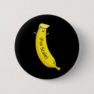Macaron Rond 5 Cm Trump C'est Nana (pour l'échelle) drôle