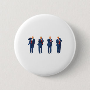 Macaron Rond 5 Cm Trump Dance 4 juillet Trump 2024