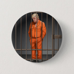 Macaron Rond 5 Cm Trump en prison Bouton 2 1/4"